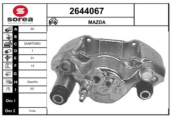 Etrier frana 2644067 EAI