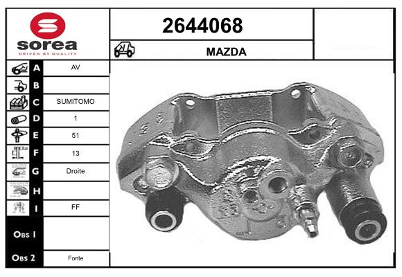 Etrier frana 2644068 EAI