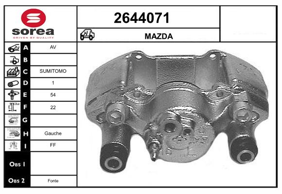 Etrier frana 2644071 EAI