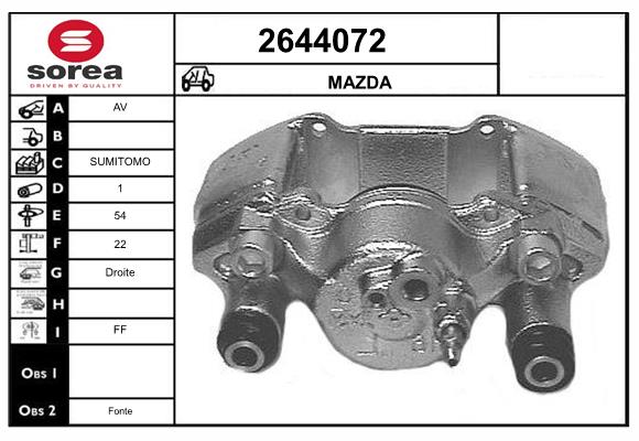 Etrier frana 2644072 EAI