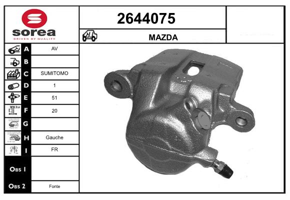 Etrier frana 2644075 EAI