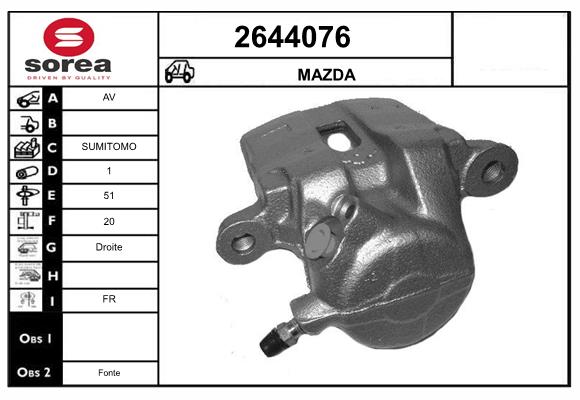 Etrier frana 2644076 EAI