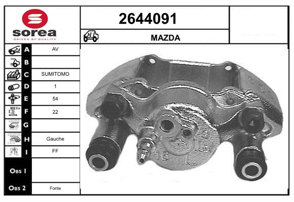 Etrier frana 2644091 EAI