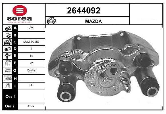 Etrier frana 2644092 EAI