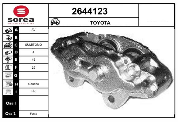 Etrier frana 2644123 EAI