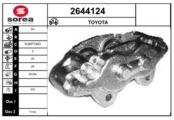 Etrier frana 2644124 EAI