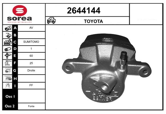 Etrier frana 2644144 EAI