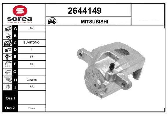 Etrier frana 2644149 EAI