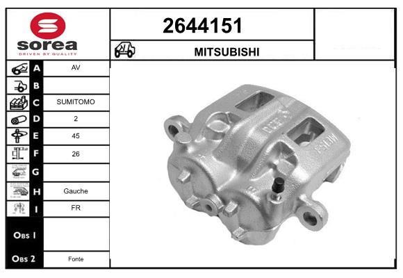 Etrier frana 2644151 EAI