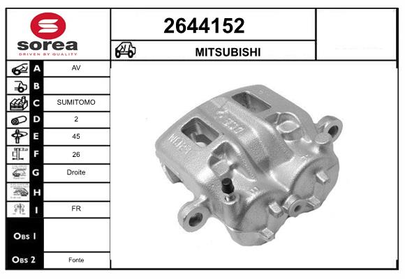 Etrier frana 2644152 EAI