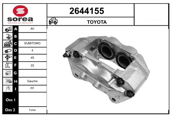Etrier frana 2644155 EAI