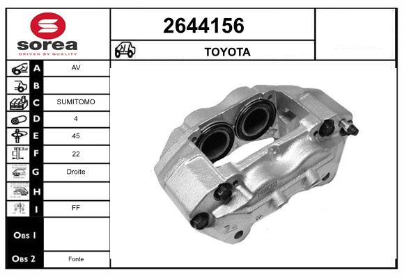 Etrier frana 2644156 EAI