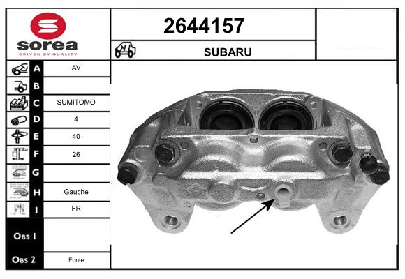 Etrier frana 2644157 EAI