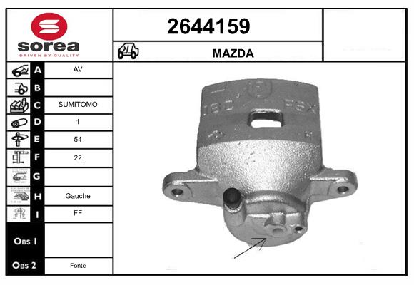 Etrier frana 2644159 EAI