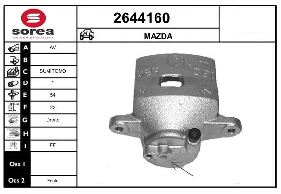 Etrier frana 2644160 EAI