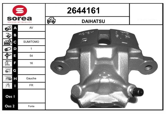 Etrier frana 2644161 EAI
