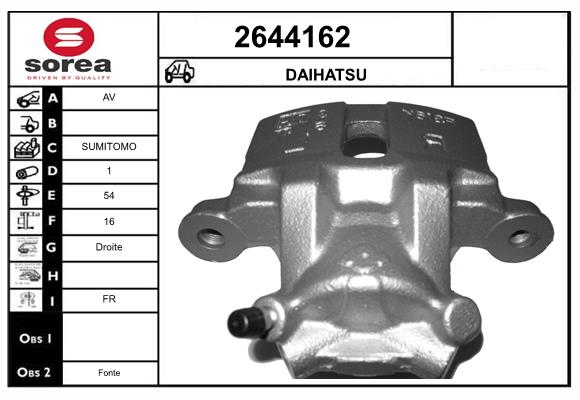 Etrier frana 2644162 EAI