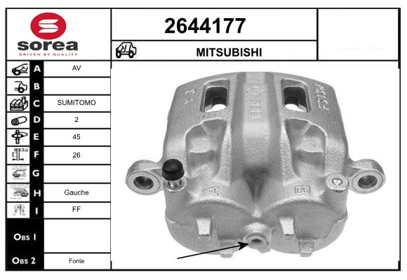 Etrier frana 2644177 EAI