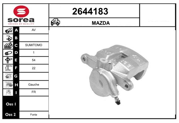 Etrier frana 2644183 EAI
