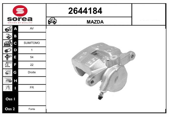 Etrier frana 2644184 EAI
