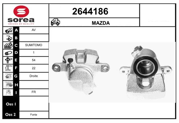 Etrier frana 2644186 EAI