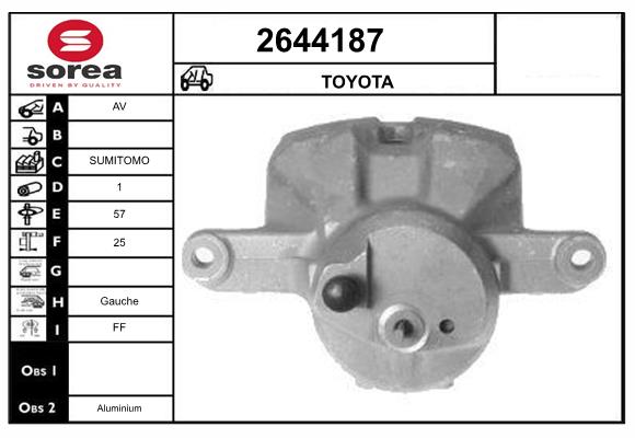 Etrier frana 2644187 EAI