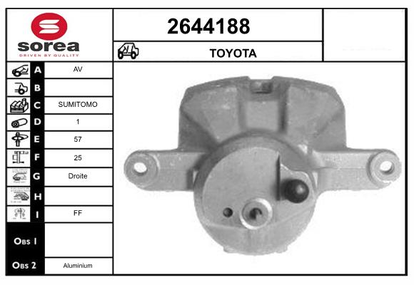 Etrier frana 2644188 EAI
