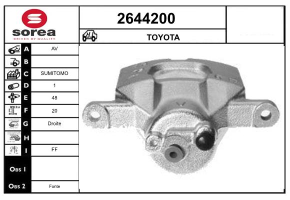 Etrier frana 2644200 EAI