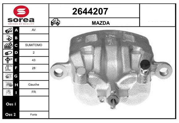 Etrier frana 2644207 EAI