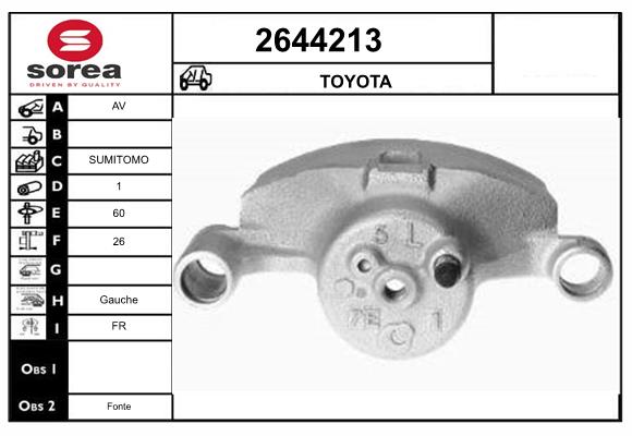 Etrier frana 2644213 EAI
