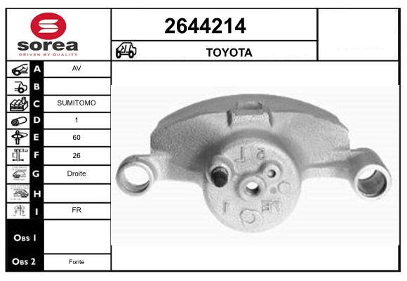Etrier frana 2644214 EAI