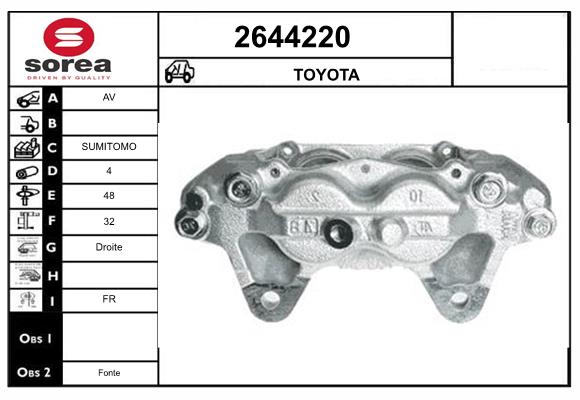 Etrier frana 2644220 EAI