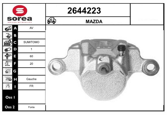 Etrier frana 2644223 EAI