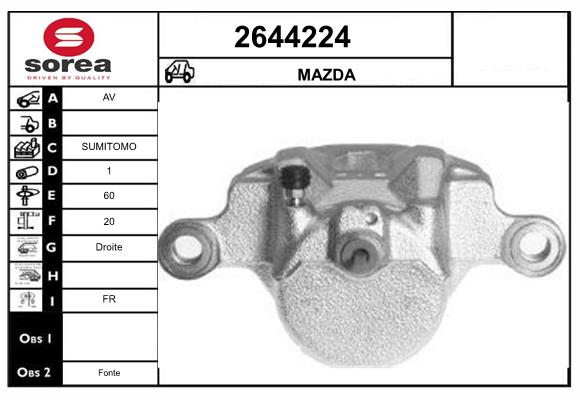 Etrier frana 2644224 EAI