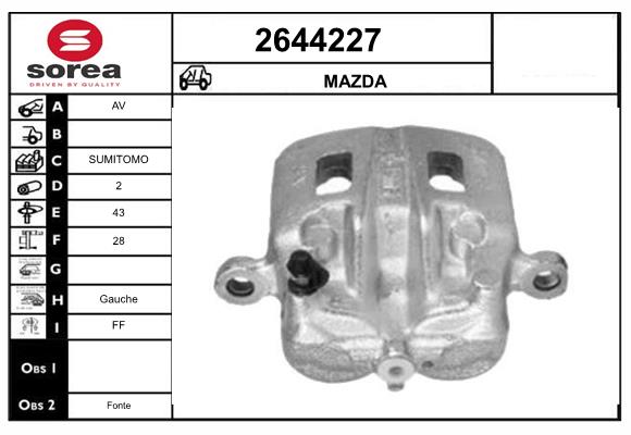 Etrier frana 2644227 EAI