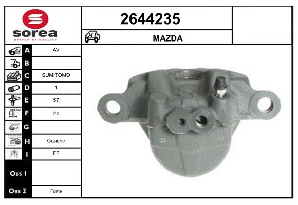 Etrier frana 2644235 EAI