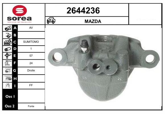 Etrier frana 2644236 EAI