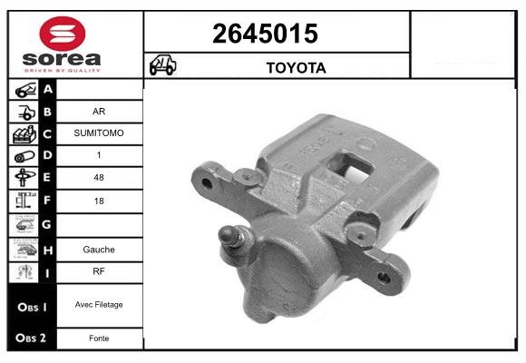 Etrier frana 2645015 EAI