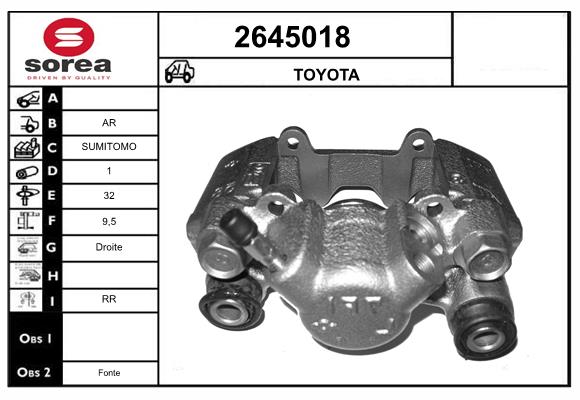 Etrier frana 2645018 EAI