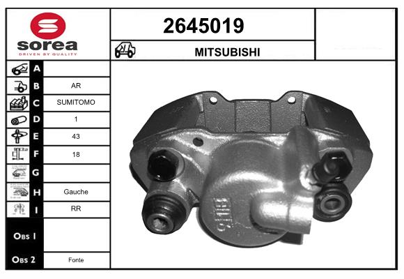 Etrier frana 2645019 EAI