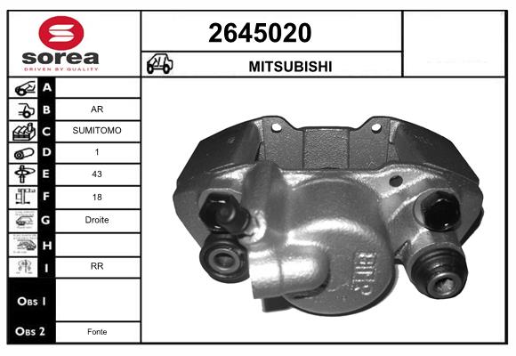Etrier frana 2645020 EAI