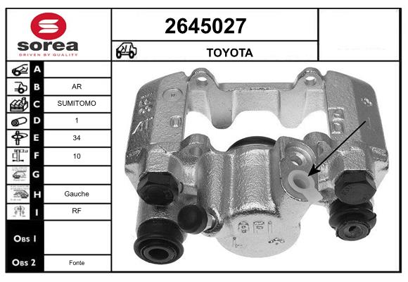 Etrier frana 2645027 EAI