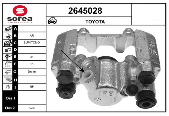 Etrier frana 2645028 EAI