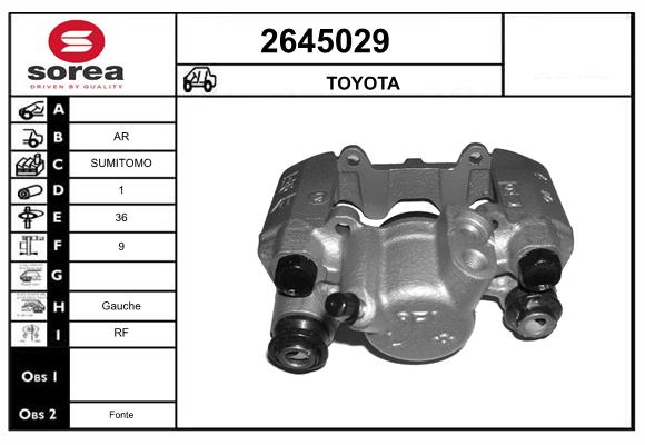 Etrier frana 2645029 EAI