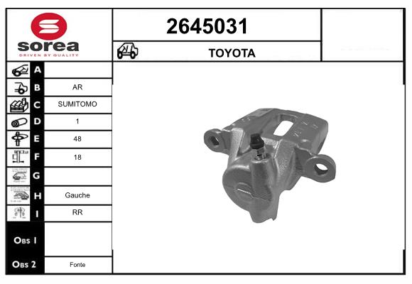 Etrier frana 2645031 EAI