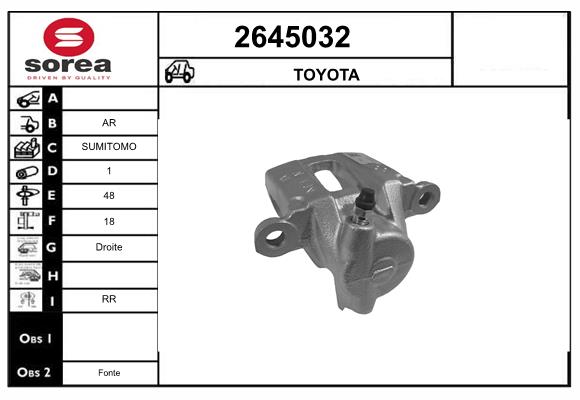 Etrier frana 2645032 EAI