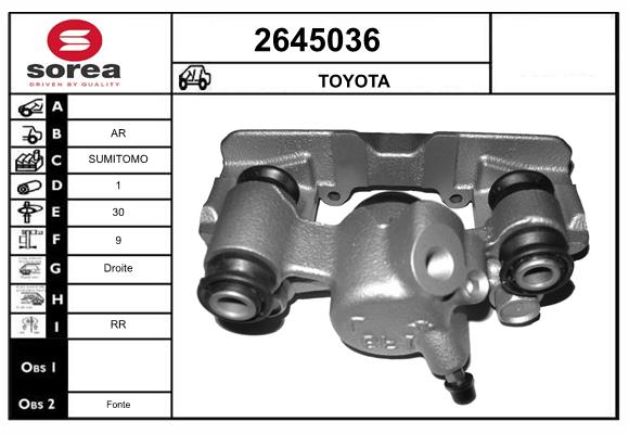 Etrier frana 2645036 EAI