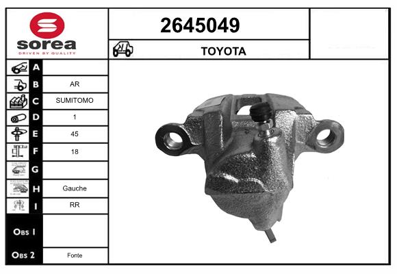 Etrier frana 2645049 EAI