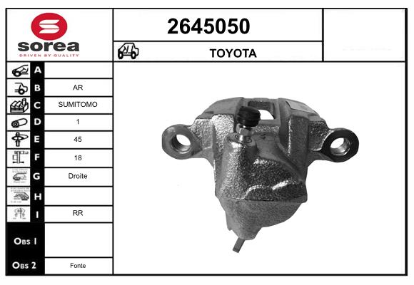 Etrier frana 2645050 EAI