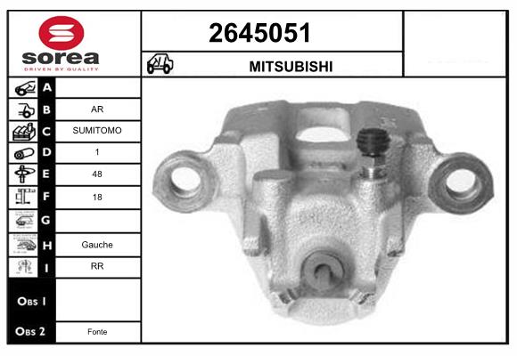 Etrier frana 2645051 EAI